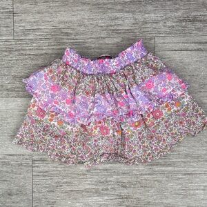 LoveShackFancy Floral Ruffle Skirt